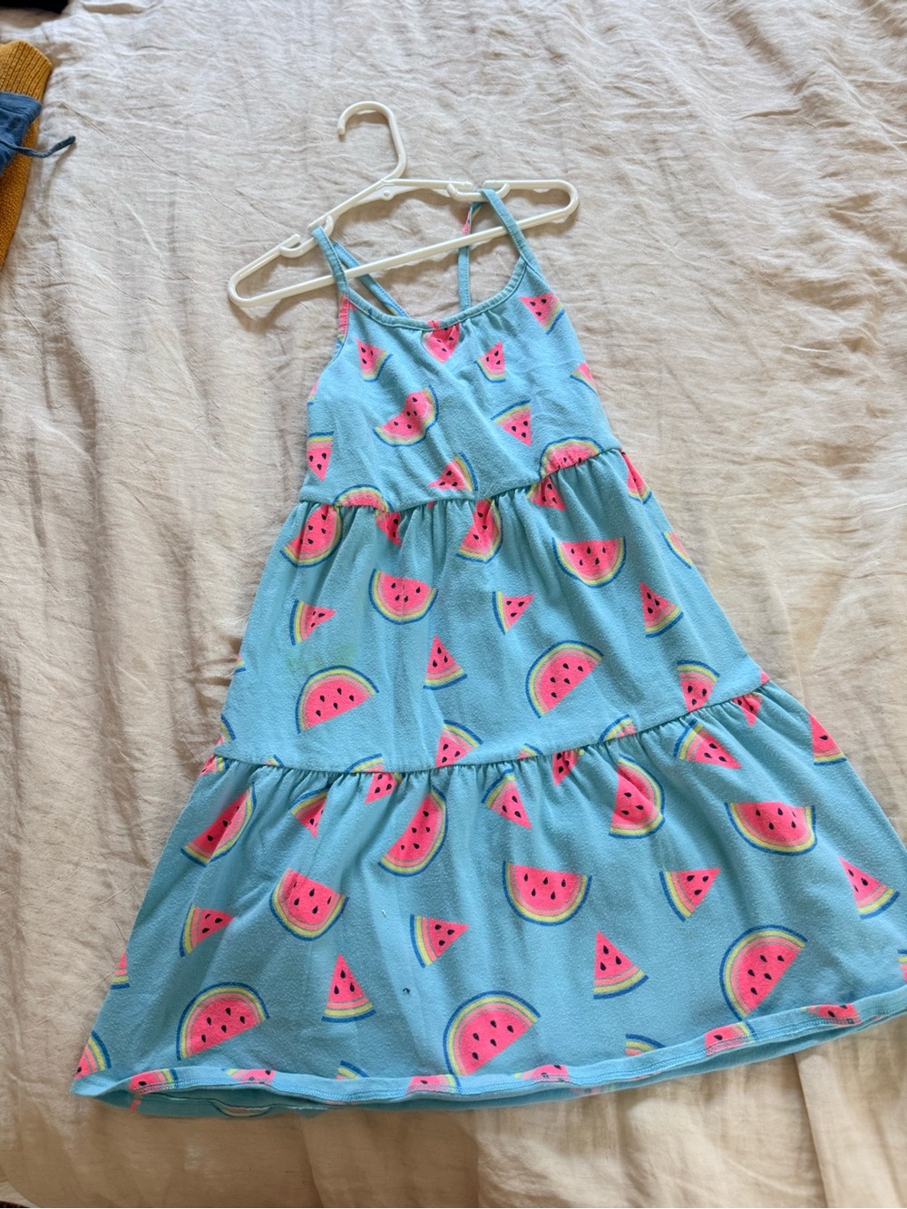 Cat & Jack Blue Watermelon Tiered Sundress